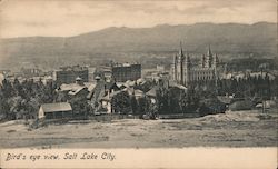 Bird's Eye View Salt Lake City, UT Postcard Postcard Postcard