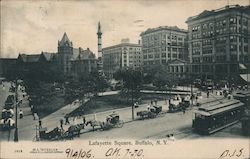 Lafayette Square Buffalo, NY Postcard Postcard Postcard