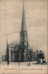 St. Paul's Cathedral Episcopal Buffalo, NY Postcard Postcard Postcard