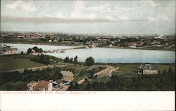 View At Eastern Wide Waters Postcard