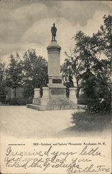 Soldiers' and Sailors' Monument Postcard