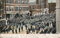 Departure of Co. B, 1st Inf., Vt. Vols, During the War With Spain in 1898 Postcard