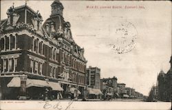 Main Street Looking North Elkhart, IN Postcard Postcard Postcard