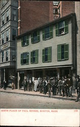 Birth Place of Paul Revere Postcard
