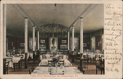 Dining Room, Saegerstown Inn Postcard