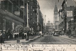 Main St. West from 10th St. Philadelphia, PA Postcard Postcard Postcard