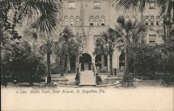 Middle Court, Hotel Alcazar Postcard