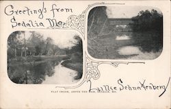 Flat Creek, Above the Dam Sedalia, MO Postcard Postcard Postcard