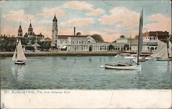 St. Augustine from Matanzas River Postcard