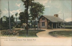 Entrance to Palmer Park Postcard