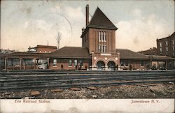 Erie Railroad Station Postcard