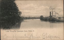 Along the Tuscarawas Canal Postcard