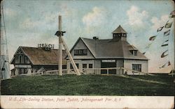 U.S. Life-Saving Station, Point Judith Narragansett Pier, RI Postcard Postcard Postcard