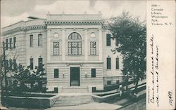 Carnegie Library, Washington Park Yonkers, NY Postcard Postcard Postcard