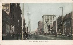 Main Street Butte, MT Postcard Postcard Postcard