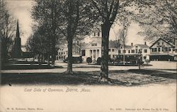 East Side of Common Barre, MA Postcard Postcard Postcard