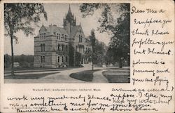 Walker Hall, Amherst College Massachusetts Postcard Postcard Postcard