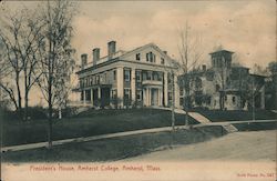 President's House, Amherst College Massachusetts Scott Photo Postcard Postcard Postcard