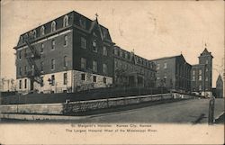 St. Margaret's Hospital, Largest West of the Mississippi Kansas City, KS Postcard Postcard Postcard