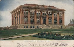 Carnegie Library Kansas City, KS Postcard Postcard Postcard