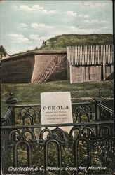 Oceola's Grave, Fort Moultrie Charleston, SC Postcard Postcard Postcard