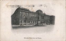 Milwaukee Public Library and Museum Postcard