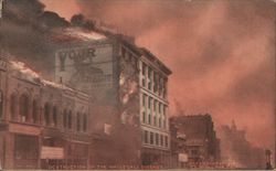 Destruction Of the Wholesale District San Francisco, CA 1906 San Francisco Earthquake Postcard Postcard Postcard