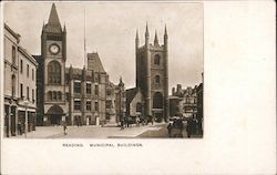 Municipal Buildings, Friar Street Reading, England Postcard Postcard Postcard