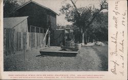 The Original Well Dug by Benjamin Franklin, 1756 Postcard
