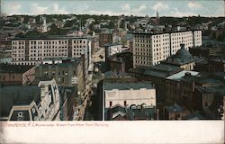 Westminster Street from Union Travel Building Postcard