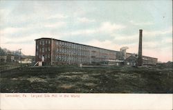 Largest Silk Mill in the World Lancaster, PA Postcard Postcard Postcard