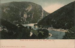 South from Winona Cliff Delaware Water Gap, PA Postcard Postcard Postcard