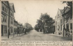 Main Street, Looking West From White Oak St. Postcard