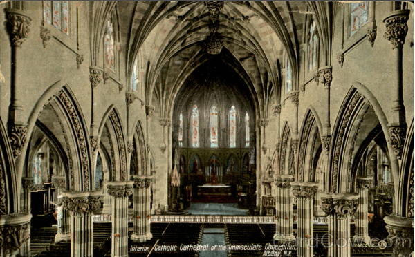 Interior, Catholic Cathedral of the Immaculate Conception Albany New York