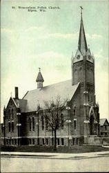 St. Wenceslaus Polish Church Ripon, WI Postcard Postcard