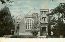 English Lutheran Church Carey, OH Postcard Postcard