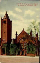 First M.E. Congregational Church, E.Broad St Columbus, OH Postcard Postcard