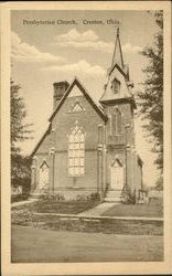 Presbyterian Church Creston, OH Postcard Postcard