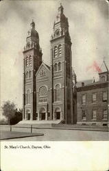 St. Mary'S Church Dayton, OH Postcard Postcard