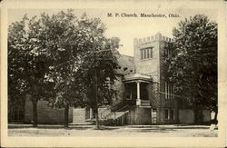 M.P. Church Manchester, OH Postcard Postcard