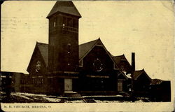 M.E. Church Medina, OH Postcard Postcard