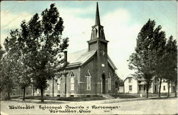 Methodist & Episcopal Church & Personage Versailles, OH Postcard Postcard