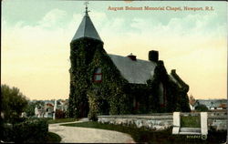 August Belmont Memorial Chapel Newport, RI Postcard Postcard