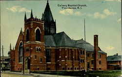Calvary Baptist Church Providence, RI Postcard Postcard