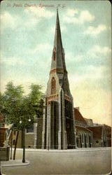 St. Paul'S Church Syracuse, NY Postcard Postcard