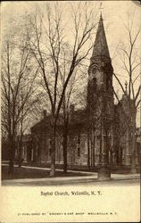 Baptist Church Wellsville, NY Postcard Postcard