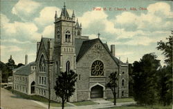 First M.E. Church Ada, OH Postcard Postcard