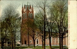 St. Mary's Roman Catholic Church Canton, NY Postcard Postcard