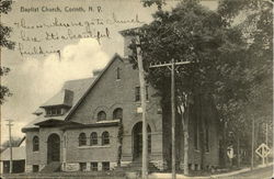 Bapist Church Corinth, NY Postcard Postcard
