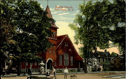 Bapist Church Fort Plain, NY Postcard Postcard